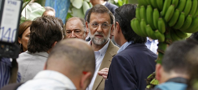 Mariano Rajoy en un acto del PP en Tenerife
