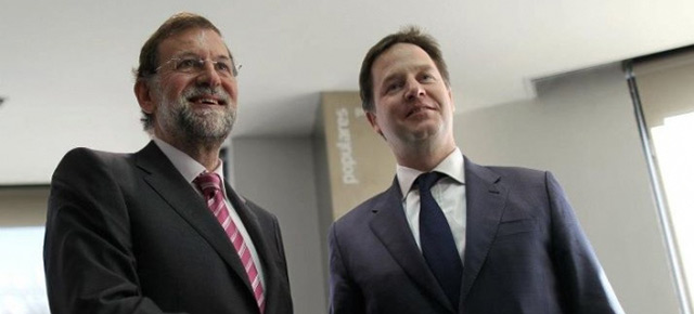 Mariano Rajoy se reúne con Nick Clegg