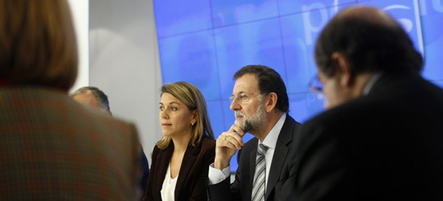 El presidente del PP, Mariano Rajoy