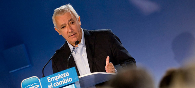 El vicesecretario de Política Autonómica y Local del PP, Javier Arenas