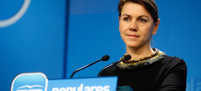 Mª Dolores de Cospedal en rueda de prensa