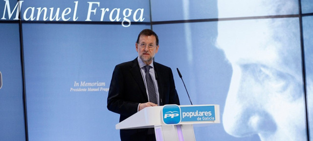 Rajoy clausura un acto de homenaje a Manuel Fraga 