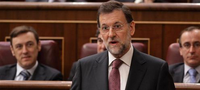 Mariano Rajoy durante su intervención en la sesión de control