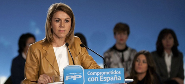 La secretaria general del Partido Popular, María Dolores de Cospedal