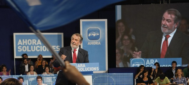 Mitin de Jaime Mayor Oreja en Barcelona