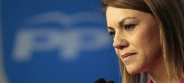 La secretaria general del Partido Popular, María Dolores de Cospedal