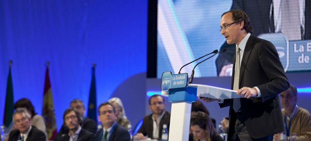 El portavoz del Grupo Popular en el Congreso, Alfonso Alonso