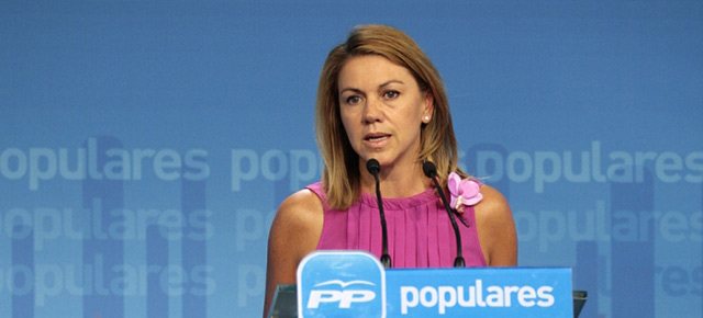 La secretaria general del Partido Popular, María Dolores de Cospedal