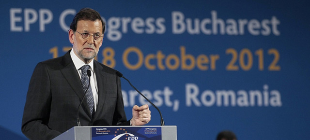 Mariano Rajoy en el Congreso del EPP en Bucarest