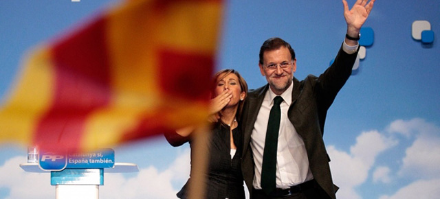 Mariano Rajoy clausura un mitin en Lleida