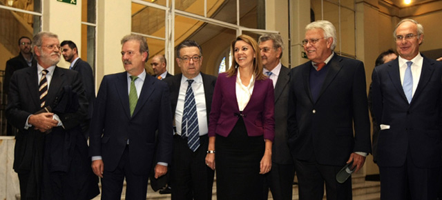 María Dolores de Cospedal en una conferencia en el Círculo de Bellas Artes