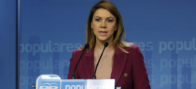 La secretaria general del Partido Popular, María Dolores de Cospedal