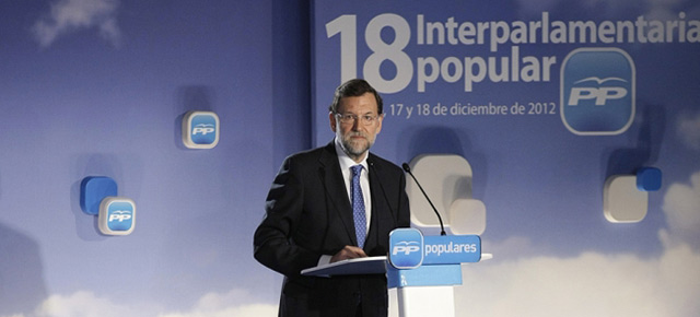 Mariano Rajoy durante su intervención en la inauguración de la 18 Interparlamentaria popular