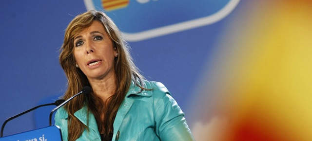 Alicia Sánchez-Camacho durante su intervención en el cierre de campaña