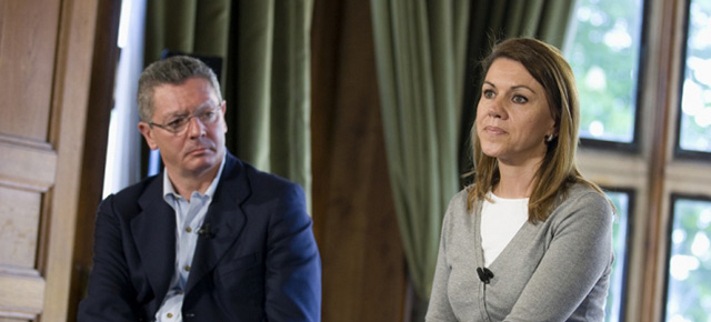 María Dolores de Cospedal durante su intervención