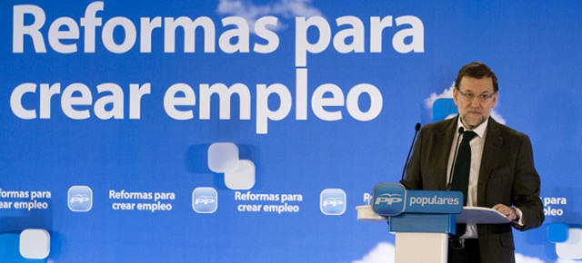 Mariano Rajoy durante su intervención 