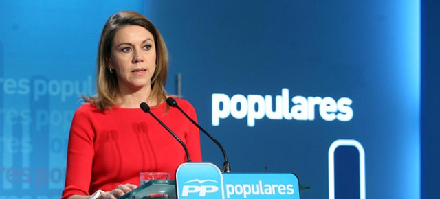 La secretaria general del Partido Popular, María Dolores de Cospedal