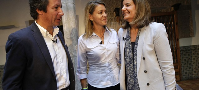 Carlos Floriano, María Dolores de Cospedal y Fátma Báñez