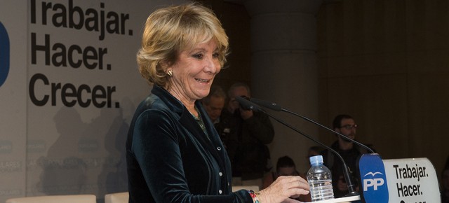 La candidata a la alcaldía de Madrid, Esperanza Aguirre