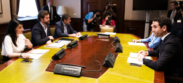 Teodoro García Egea esta tarde en el Congreso de los Diputados 