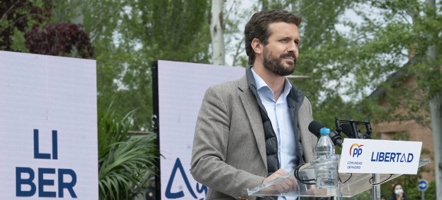 Pablo Casado durante su intervención.