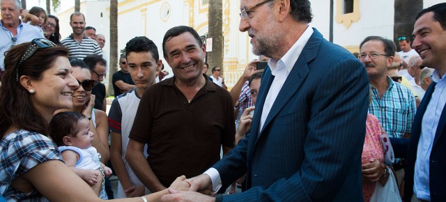 Mariano Rajoy visita el Ayuntamiento de La Palma de Condado (Huelva)