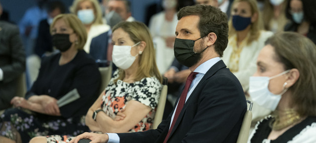 Pablo Casado durante el coloquio.