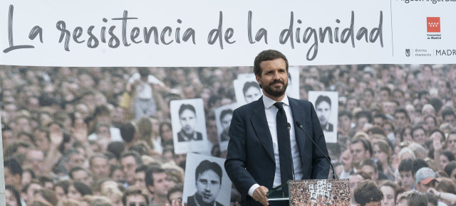 Pablo Casado en la Ofrenda floral a Miguel Ángel Blanco en Madrid