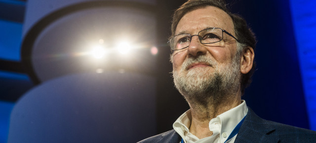 El Presidente del Gobierno y del PP, Mariano Rajoy