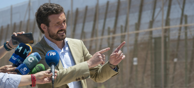 Pablo Casado durante su intervención.