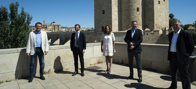 Pablo Casado en una jornada de preparación de la Convención del PP