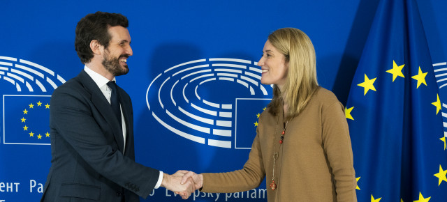 Pablo Casado en Bruselas