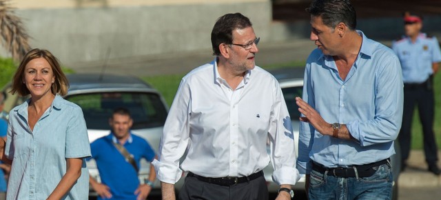 Mariano Rajoy presenta al candidato del PPC a las elecciones catalanas, Xavier Garcia Albiol