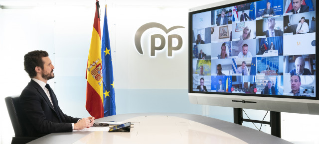 Pablo se reúne, por videconferencia, con el Partido Popular Europeo