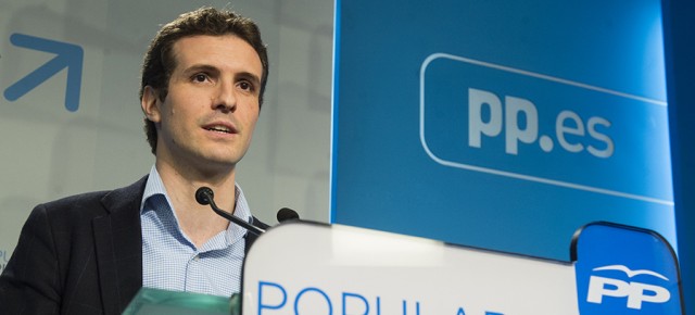 El portavoz de campaña para las elecciones municipales y autonómicas, Pablo Casado