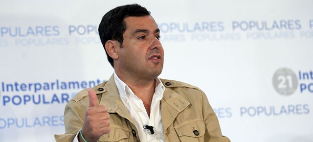 El presidente del PP andaluz, Juan Manuel Moreno