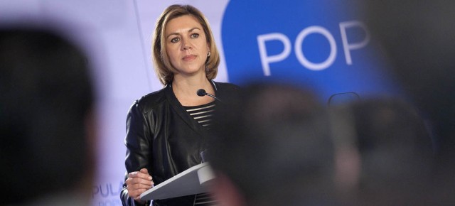 María Dolores de Cospedal durante su intervención 