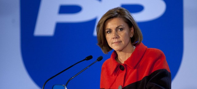 La Secretaria general del Partido Popular, María Dolores de Cospedal. 