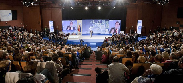 Mariano Rajoy durante su intervención en el acto de cierre de campaña