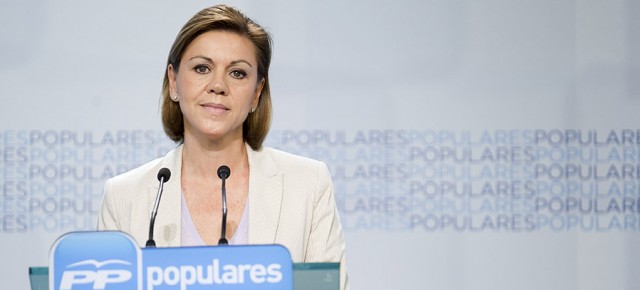 La secretaria general del Partido Popular, María Dolores de Cospedal