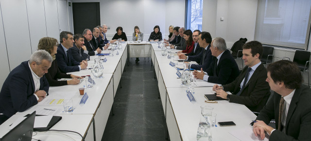 Celebrada en la sede nacional del Partido Popular, la reunión de coordinación presidida por Fernando Martínez-Maillo