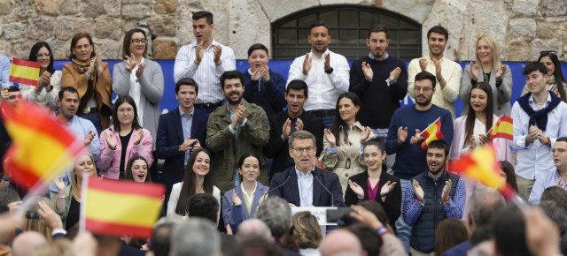 Alberto Núñez Feijóo durante su intervención.