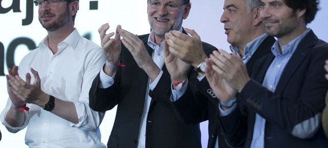 Mariano Rajoy en el acto de Vitoria