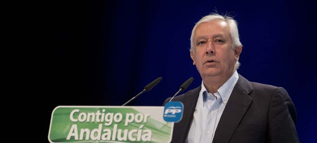 Javier Arenas durante su intervención en el acto