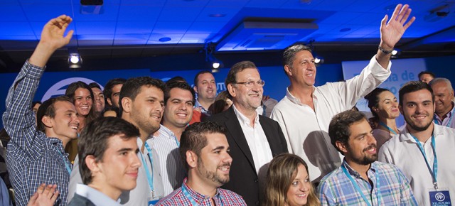 Mariano Rajoy y Xavier Garcia Albiol en la clausura de la Escuela de Verano