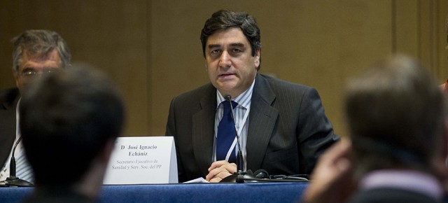 El secretario ejecutivo de Sanidad y Asuntos Sociales del PP, José Ignacio Echániz