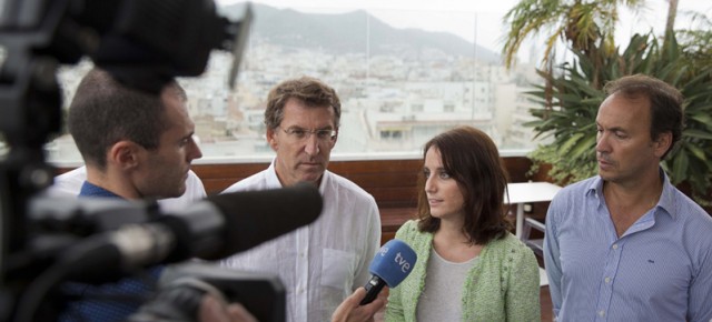 Andrea Levy y Alberto Núñez Feijóo en Sitges