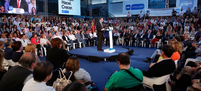 Mariano Rajoy clausura un acto del PP de Murcia