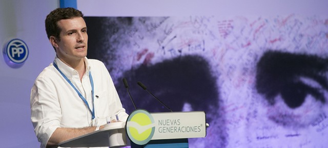 Pablo Casado durante su intervención