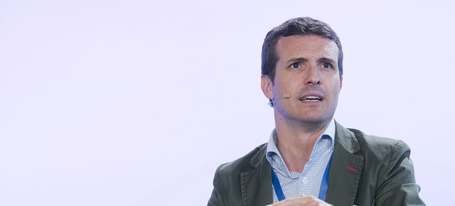 Pablo Casado durante su intervención